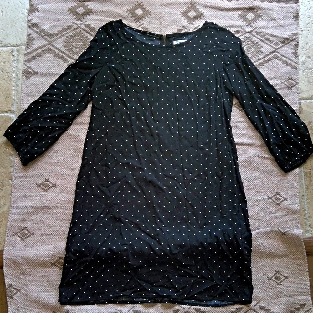 Black and white Polka Dot Mini Dress